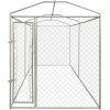 Outdoor Dog Kennel with Canopy Top 13'x6'x7.9'