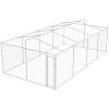 Outdoor Dog Kennel with Roof Galvanized Steel 25'x13'x7.9'