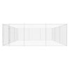 Outdoor Dog Kennel Galvanized Steel 224.4"x224.4"x72.8"