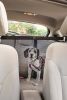 Pet Life Rectangular Easy-Hook Protective Mesh Folding Backseat Car Seat Safety Barrier For Dogs, Cats And Children